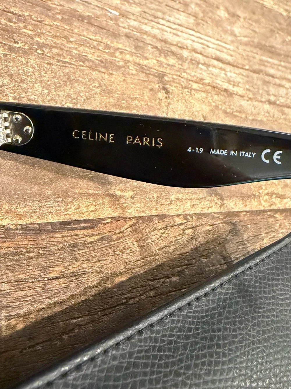 Celine Black Oversized Cat-Eye Sunglasses